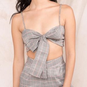 Eggie Plaid "Knotty Top" in S